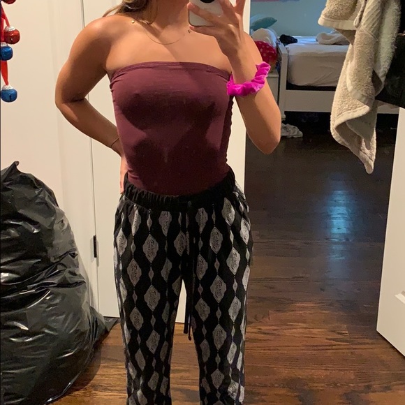 Maroon strapless bodysuit - Picture 2 of 3